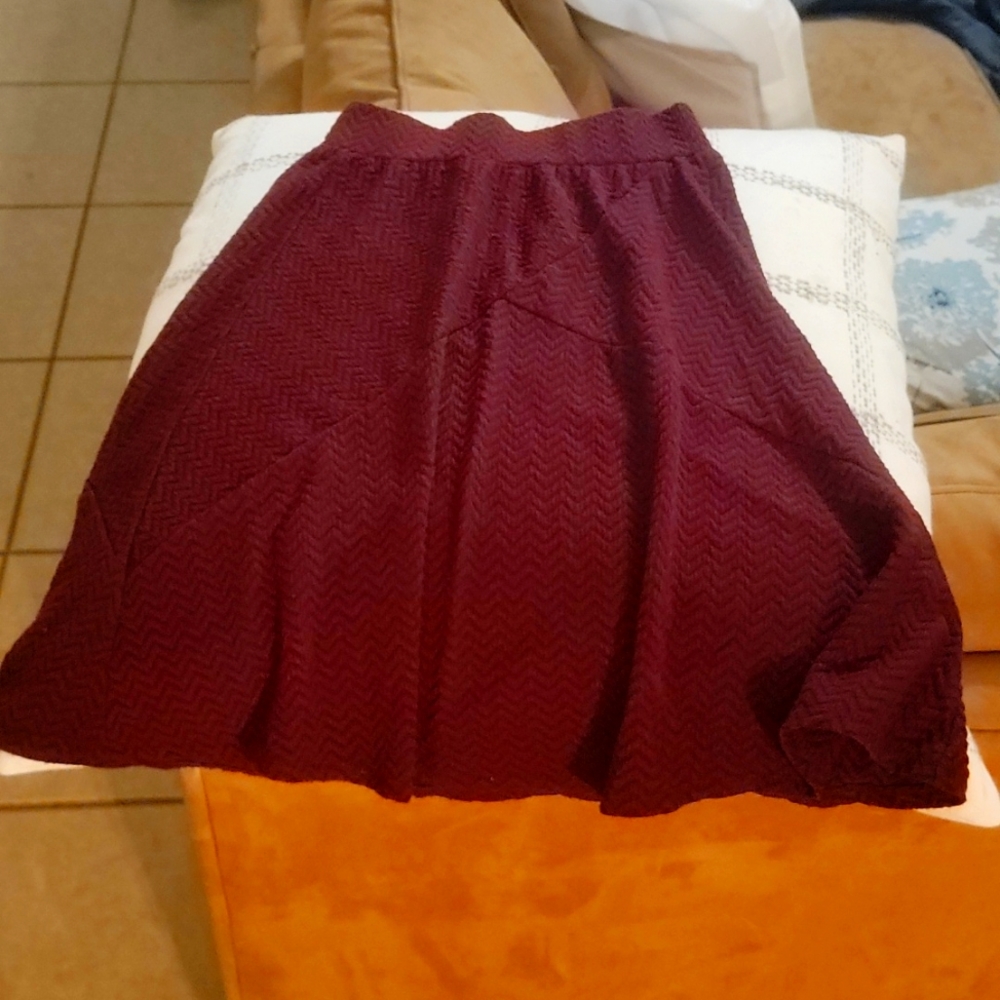 Maroon skirt